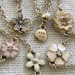 Pandora 925 sterling silver 31”long necklace.